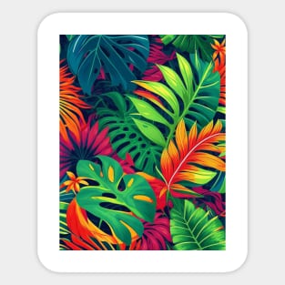 Tropical Leaves Sticker